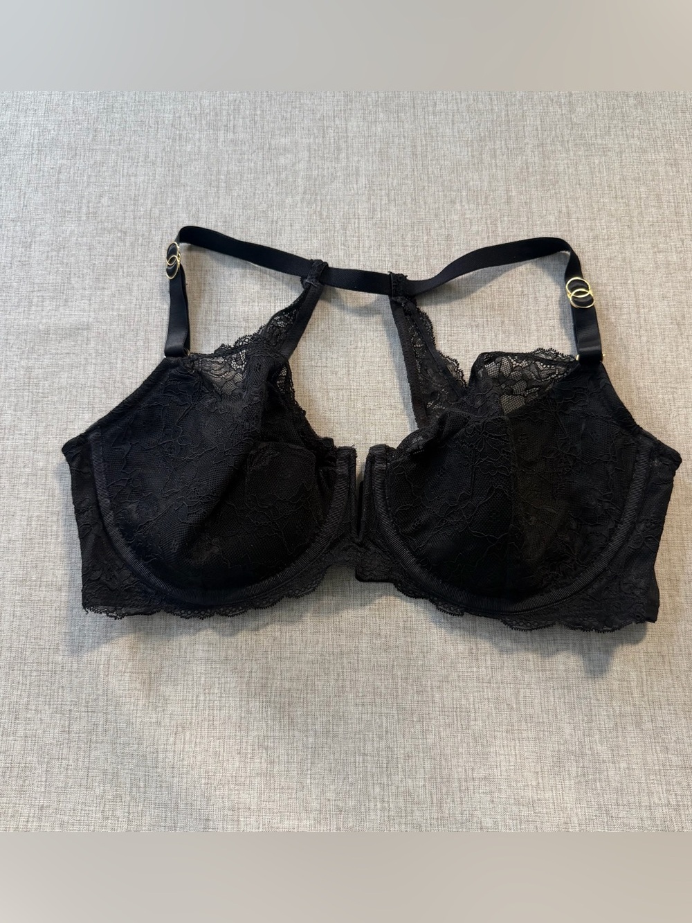 Cacique Black Lace Underwire Bra Size 42DDD